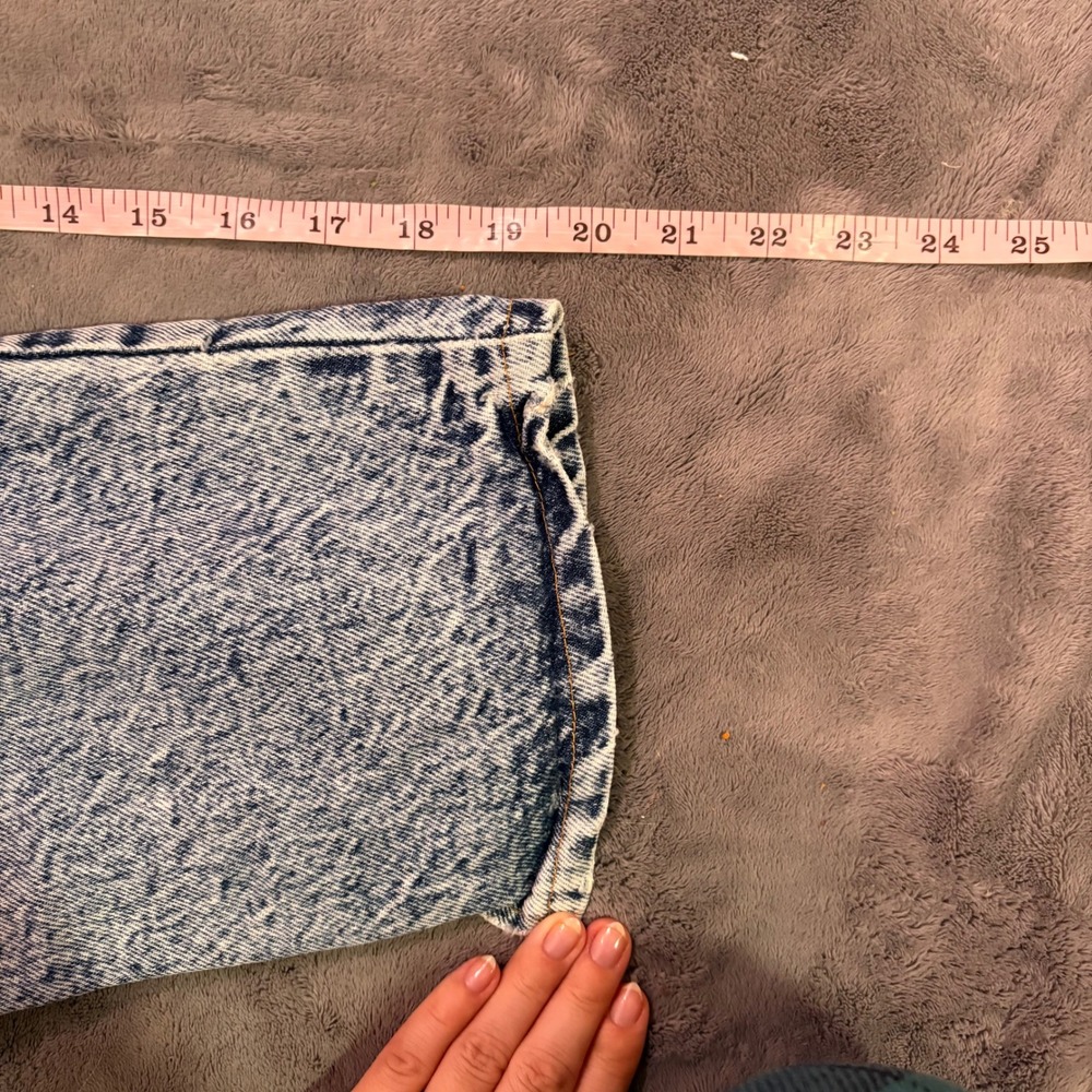 Action West Acid Wash Jeans Women Size 2/11 100% Cotton Distressed Denim - Picture 8 of 10